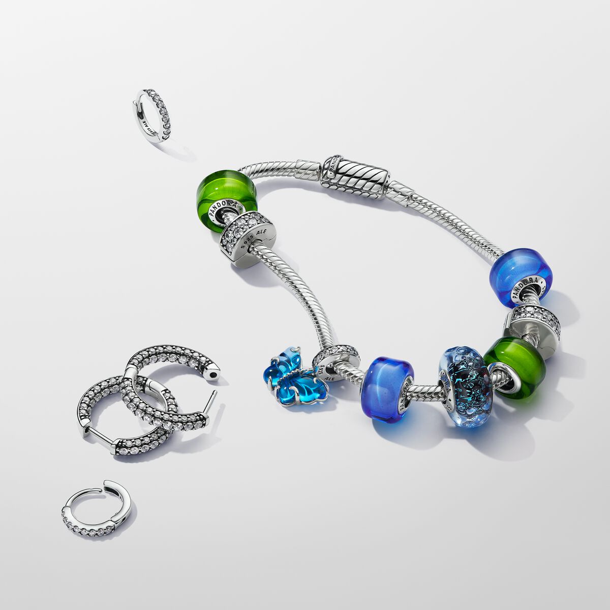 Green Mini Murano Glass Charm - Main Image