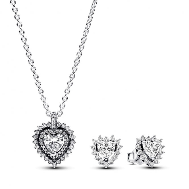 Sparkling Heart Halo Gift Set - Pandora West Africa Jewelry   